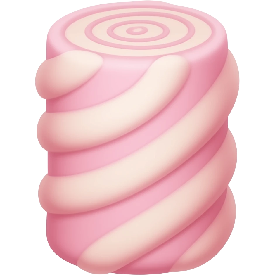 Marshmallow pink emoji
