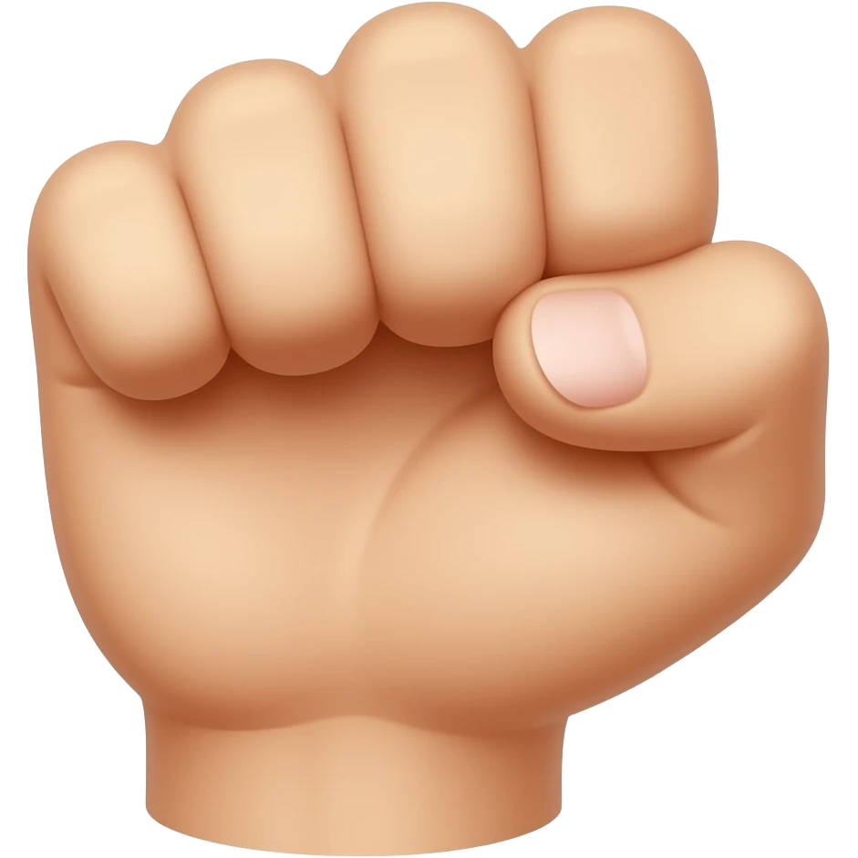 back of hand but in fist emoji