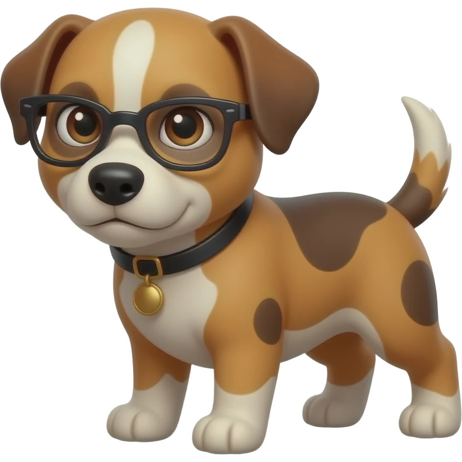 Evil genius puppy emoji