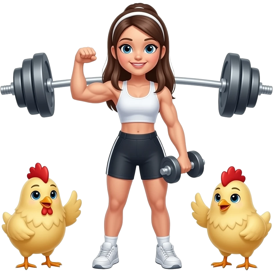🏋🏻‍♀️🐥🐥💪🏻 emoji