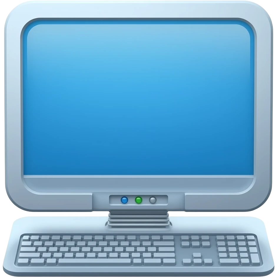Blue PC emoji