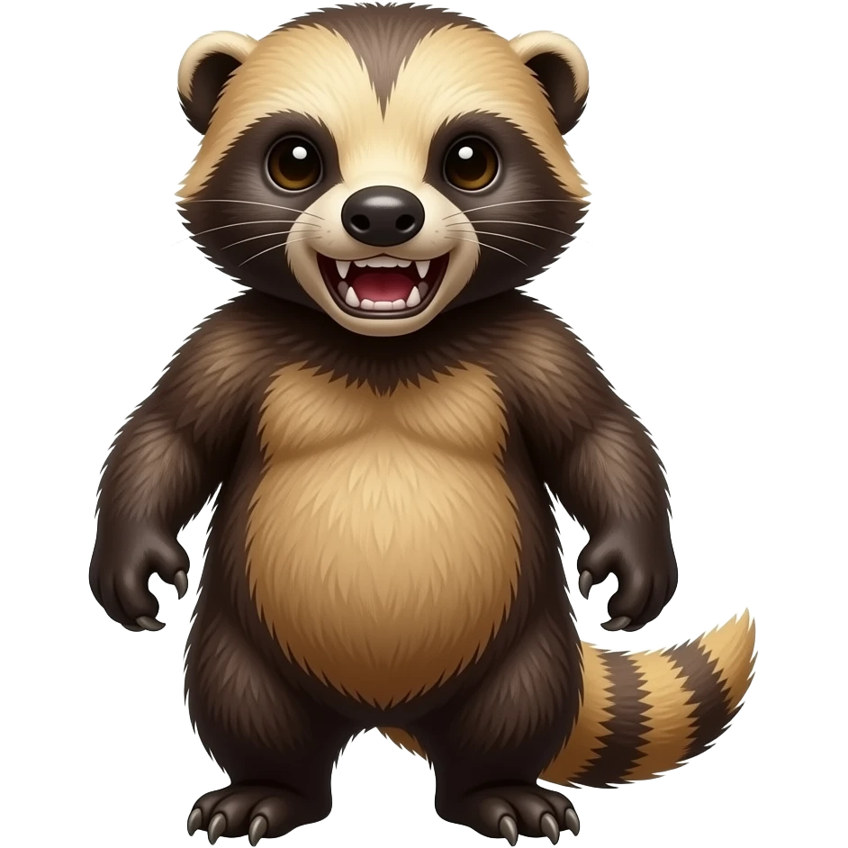 Honey badger scary and crazy emoji