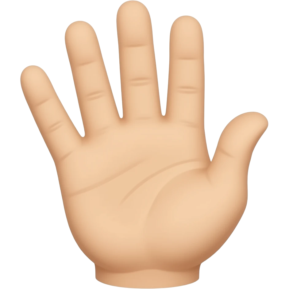 Fait une main ou juste le puce le majeur et le 2eme doigt est levé emoji