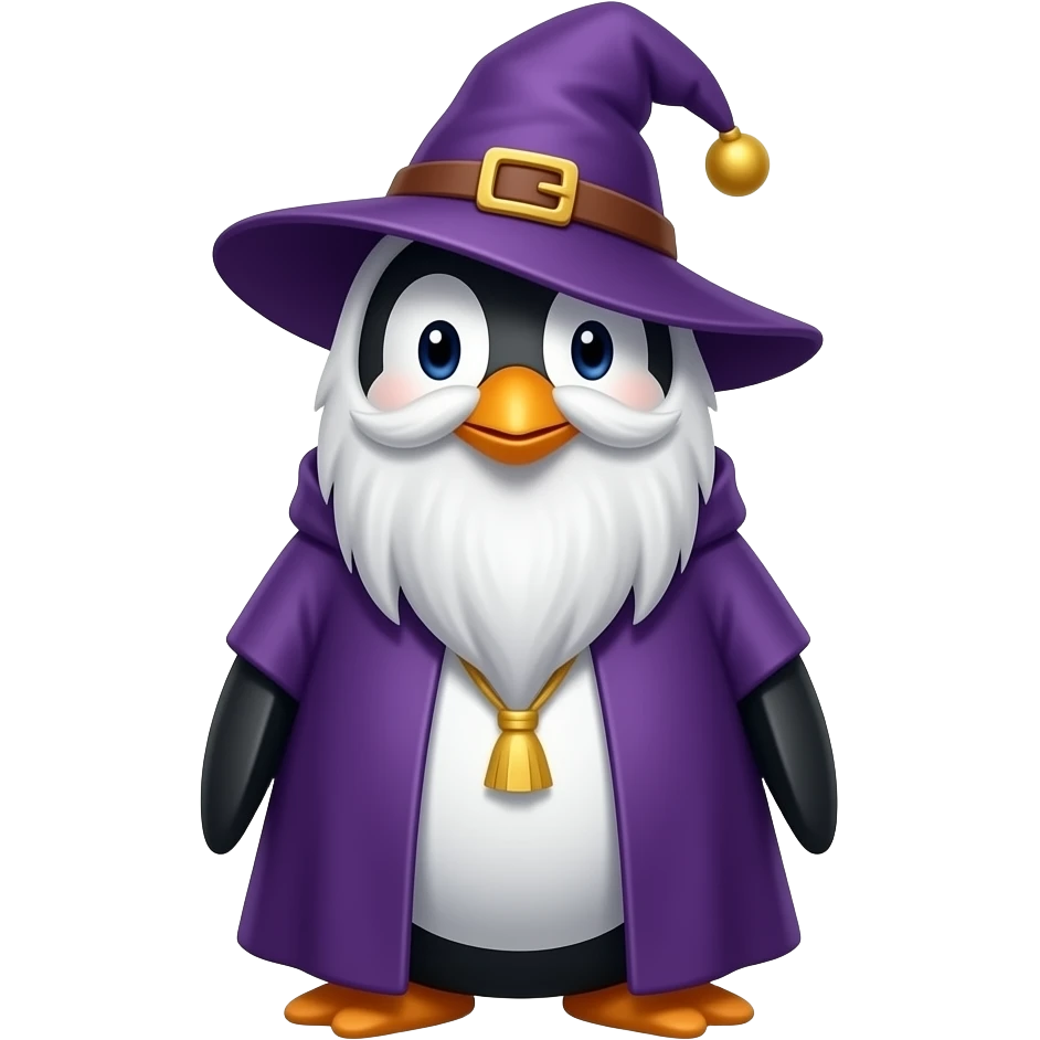 Penguin Wizard emoji
