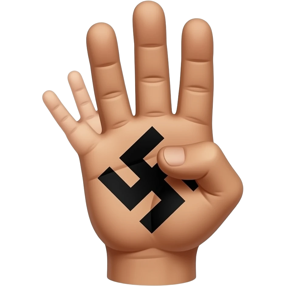 Hitler hell yeah hand emoji