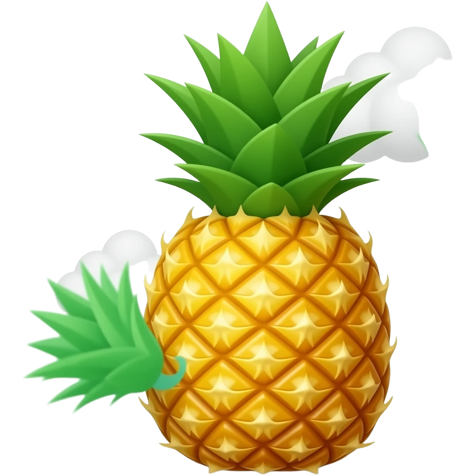 Upside down pineapple emoji
