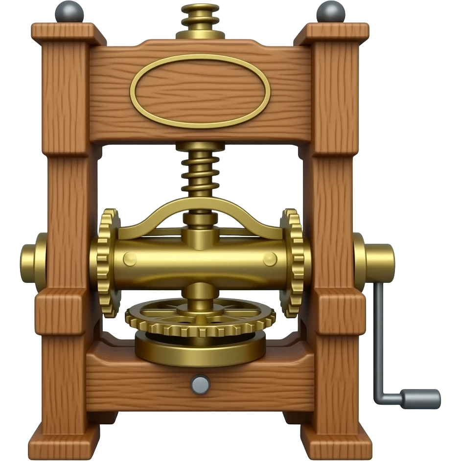 imprenta antigua emoji