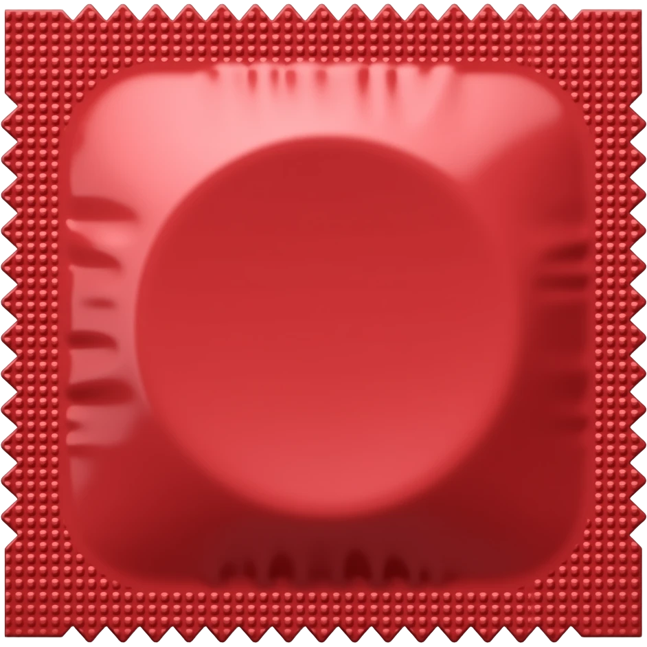 condon rojo cuadrado emoji