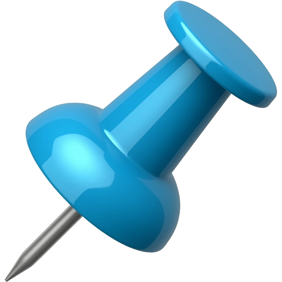 light blue tack, emoji