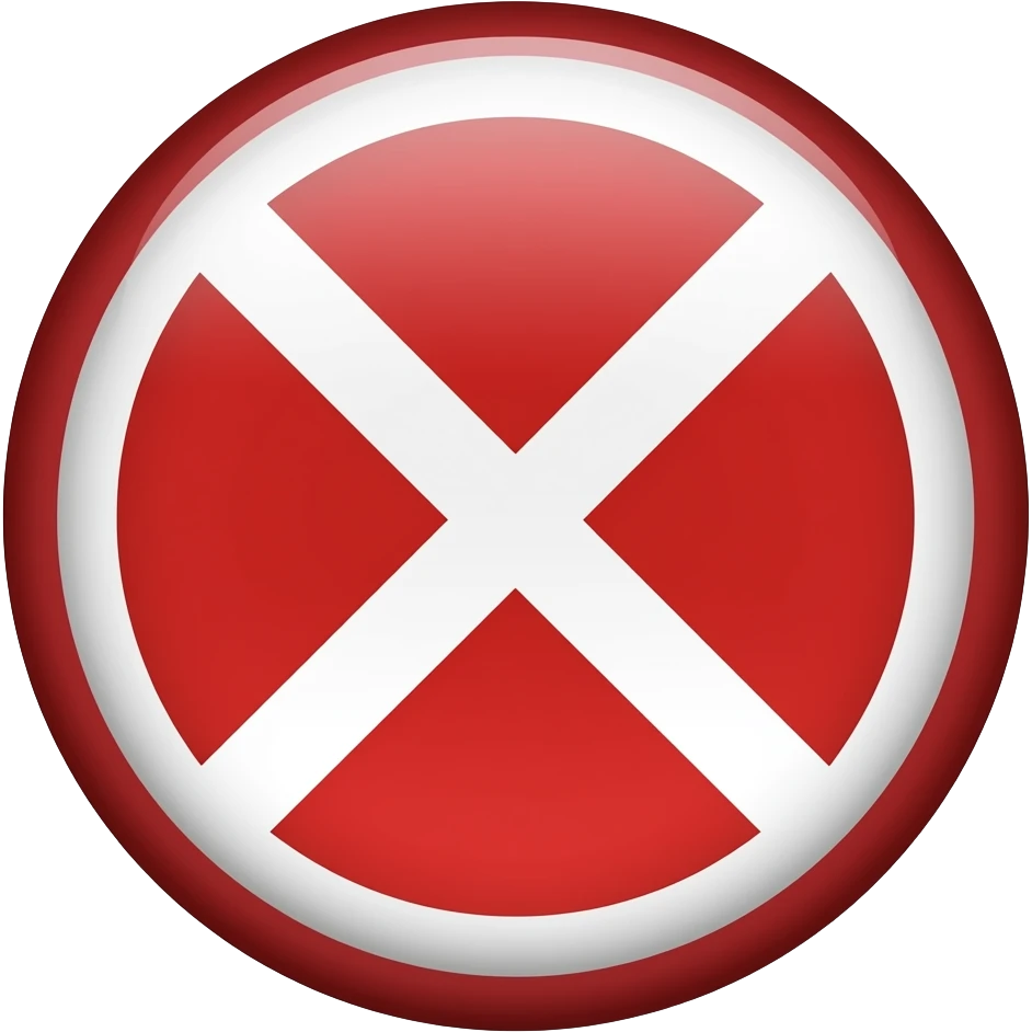 not sign emoji
