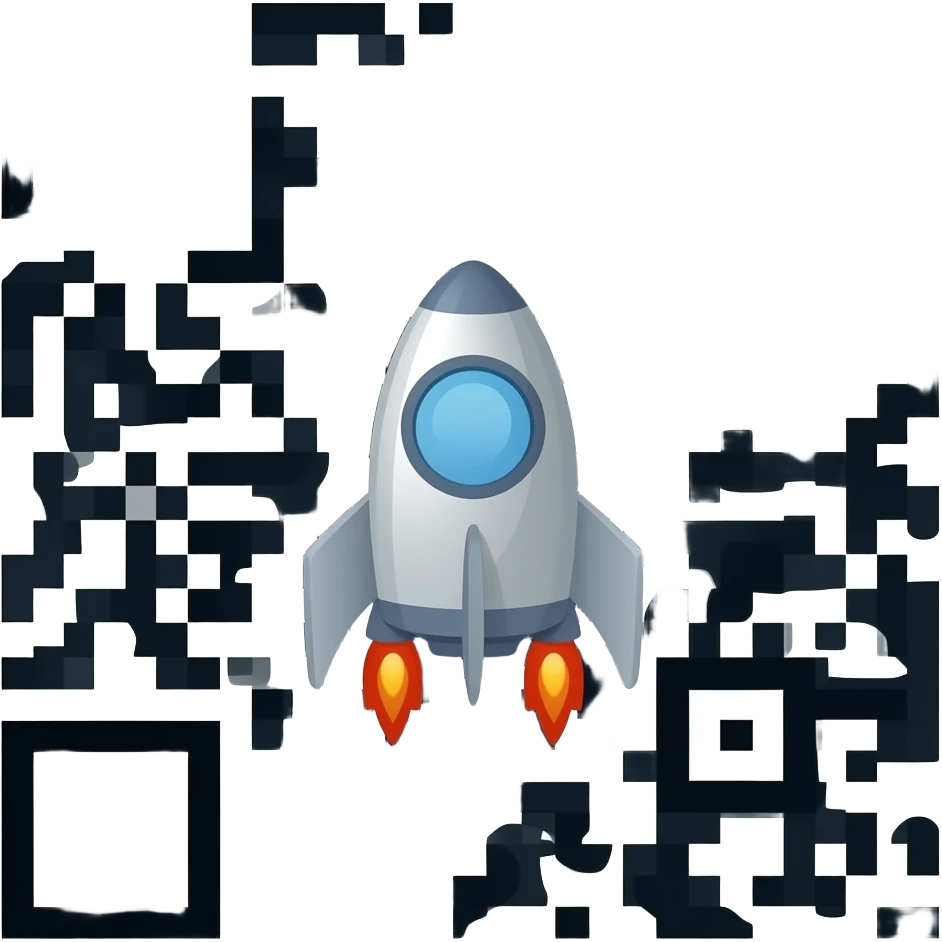 spaceship qr code emoji