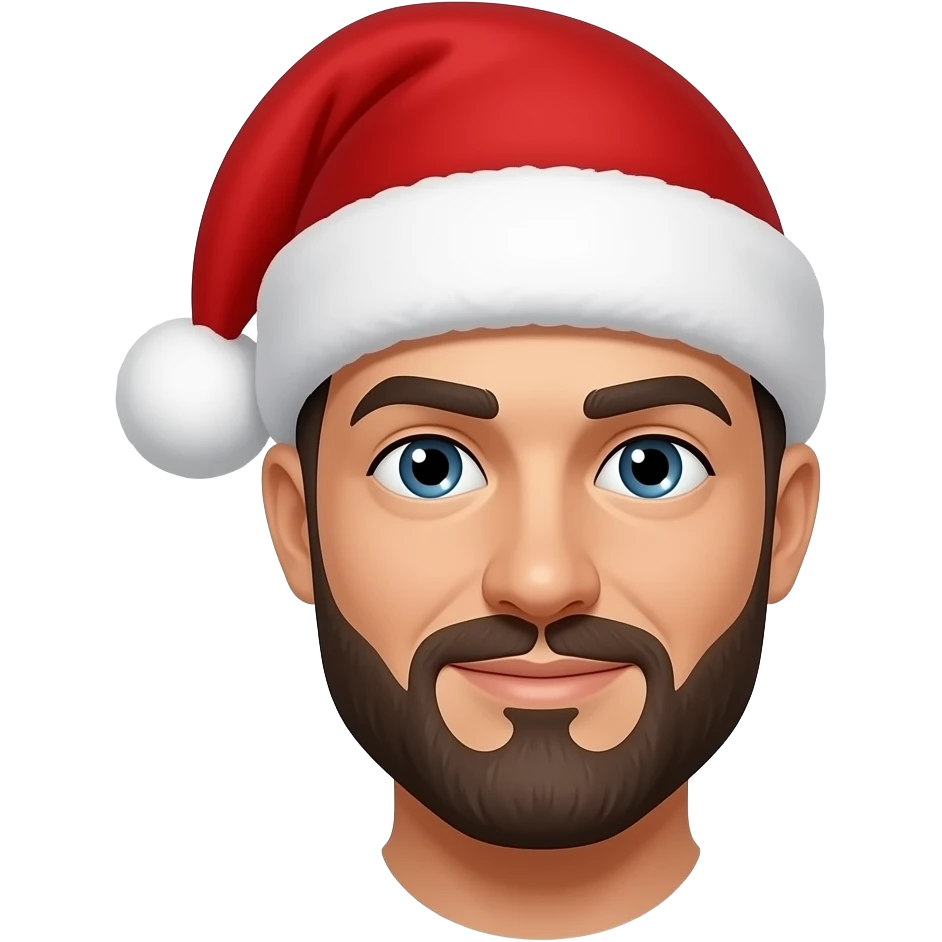 male with santa hats emoji