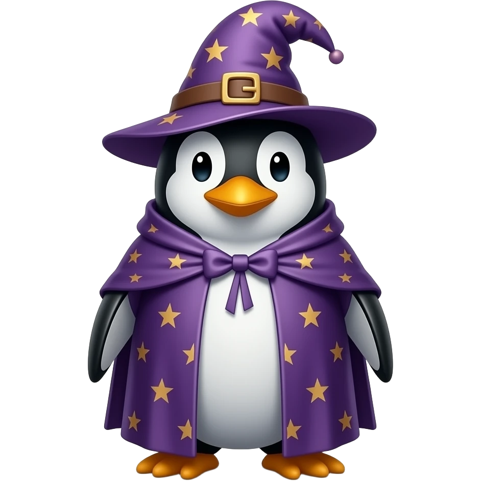 Penguin Wizard emoji