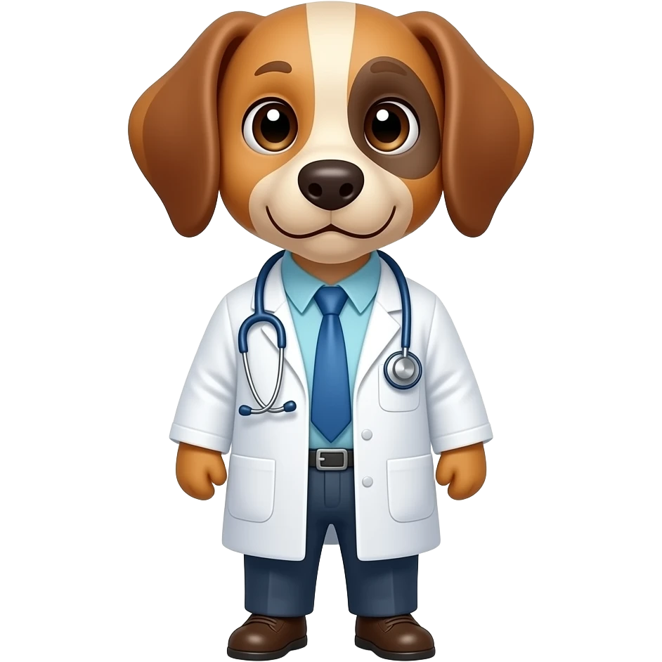 doctor dog emoji