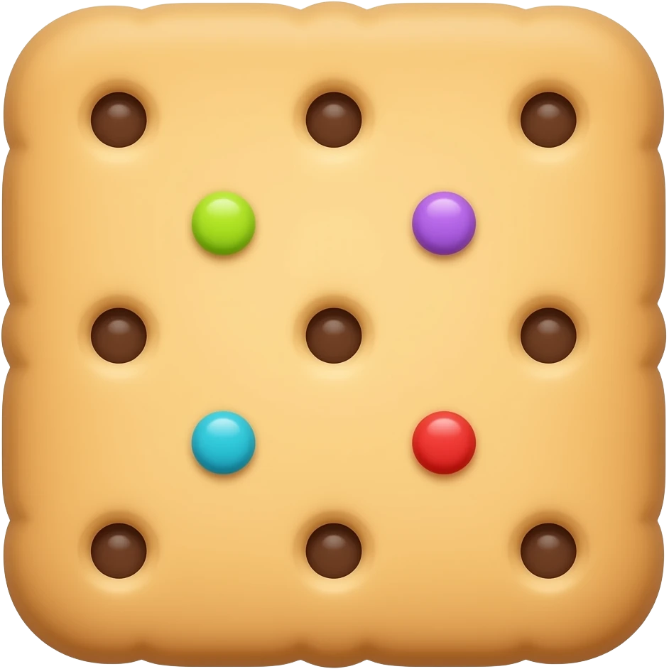 Детское печенье прямоугольное emoji