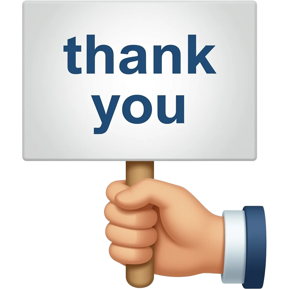 I want an emoji that uses the words thank you emoji