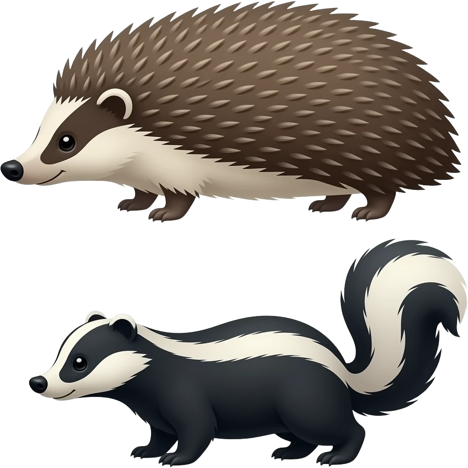 🦔🦡🦨 emoji