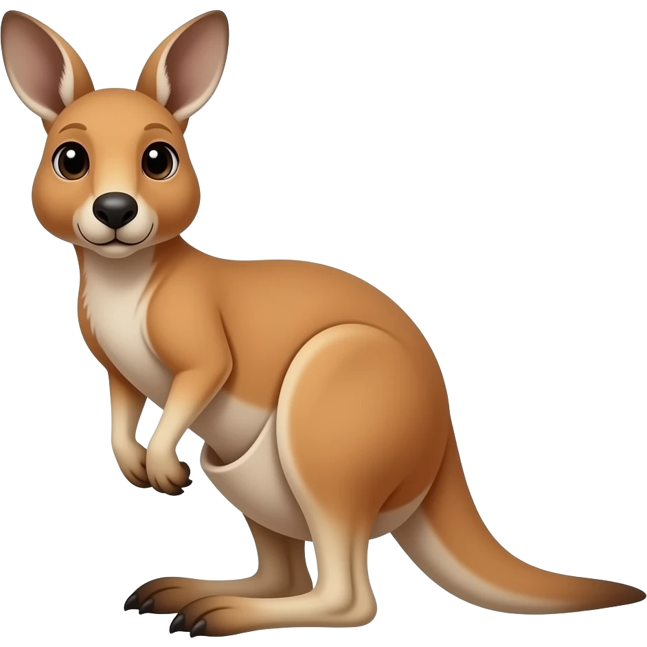 Kangaroo joey emoji