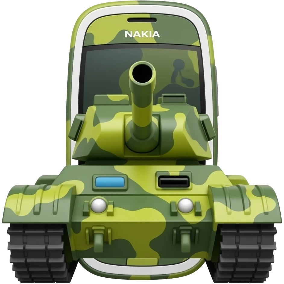 tank themed nokia emoji