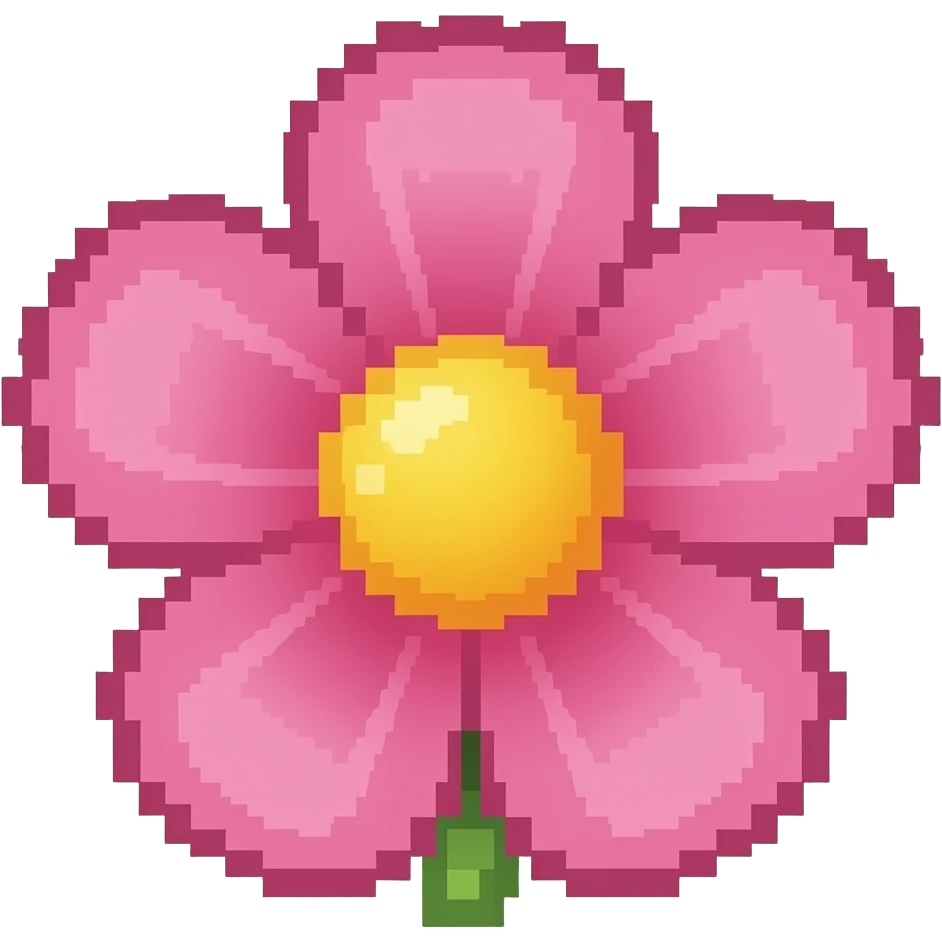 pixel flower emoji