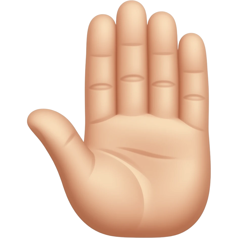 3 finger emoji