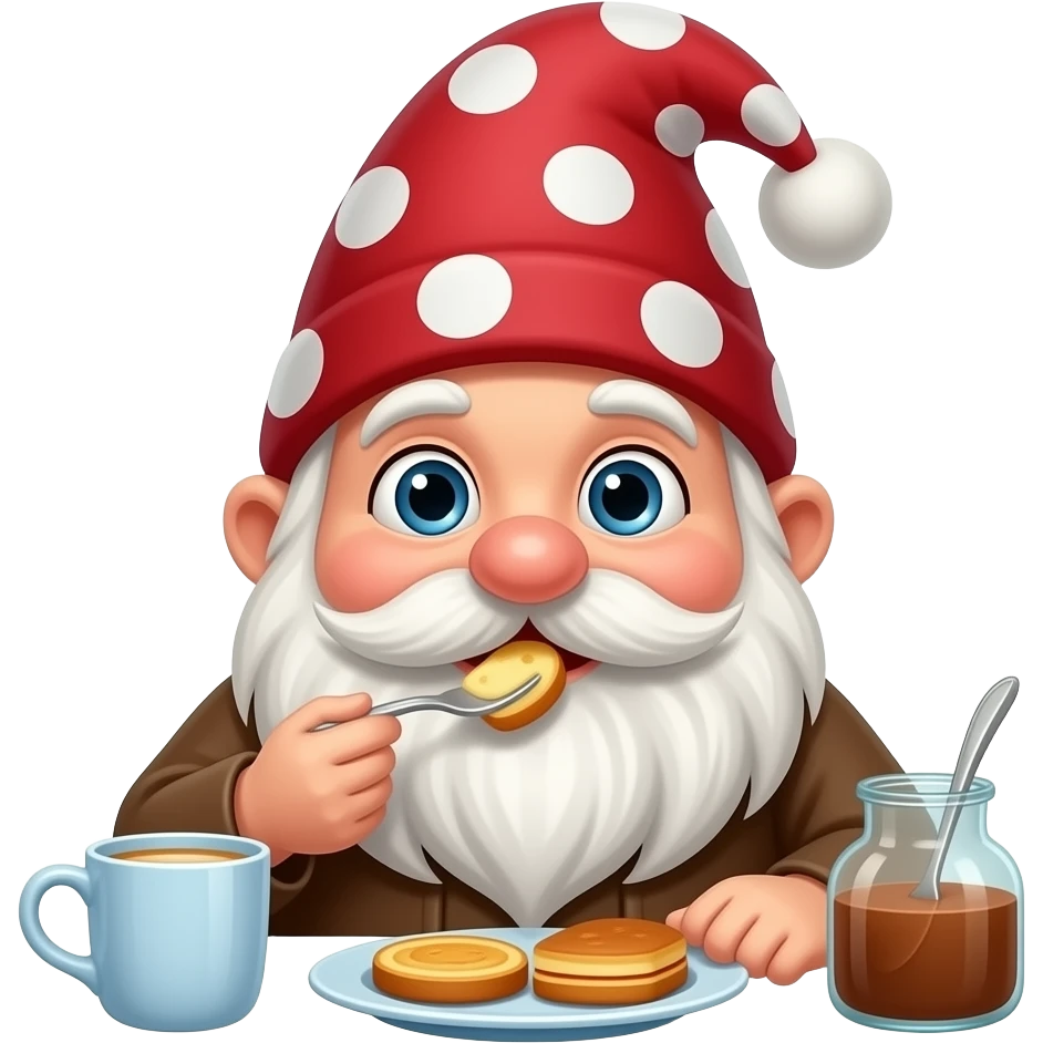 Krasnoludek je śniadanie emoji