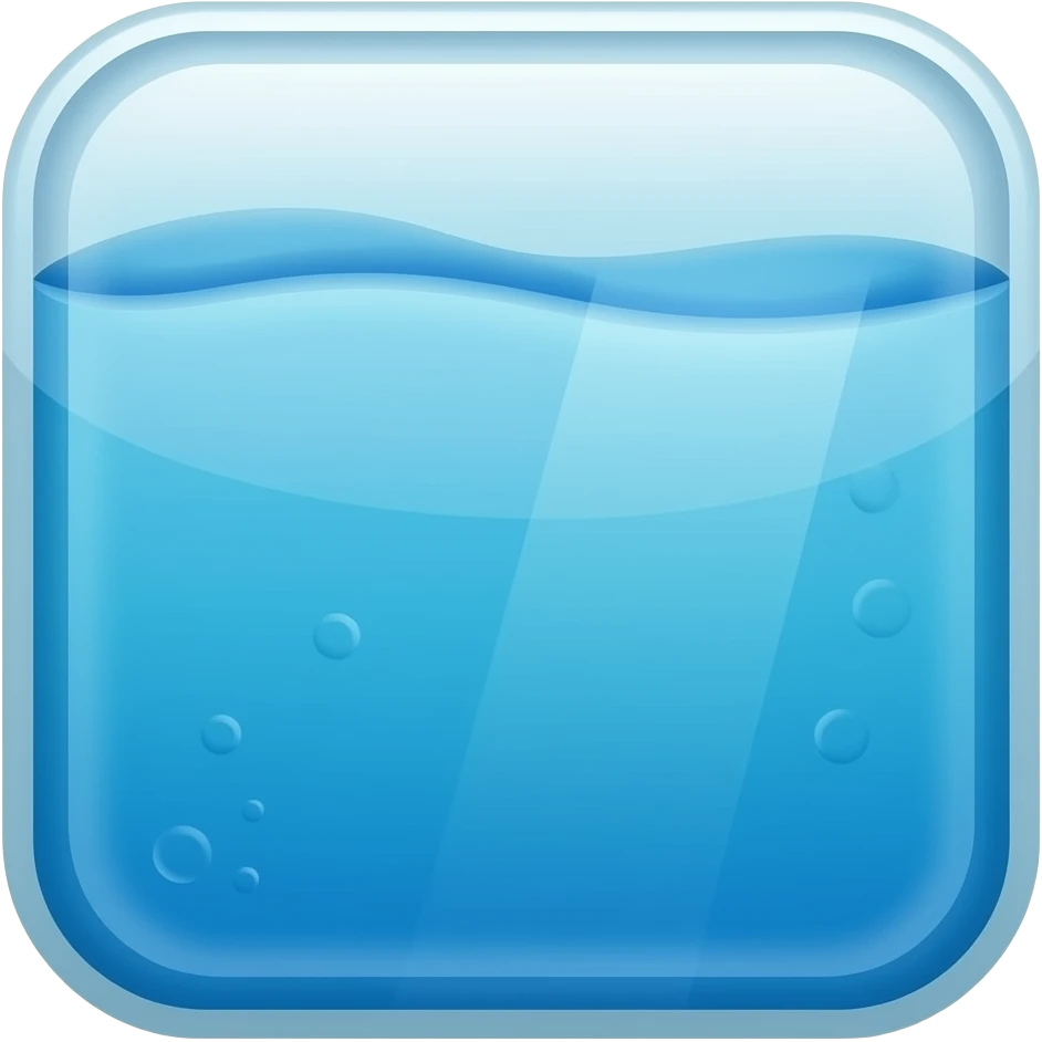 Sea water blue    no background no frame emoji