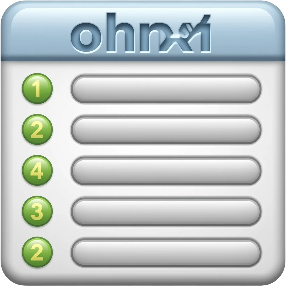 Ranking list emoji