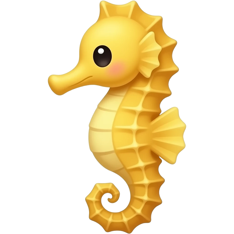 simple cute sea horse emoji less detail emoji
