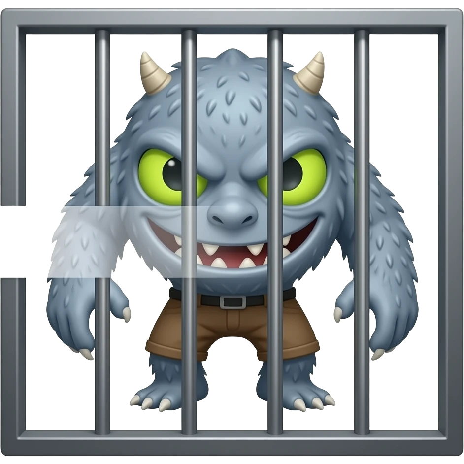 👹 escaping jail emoji