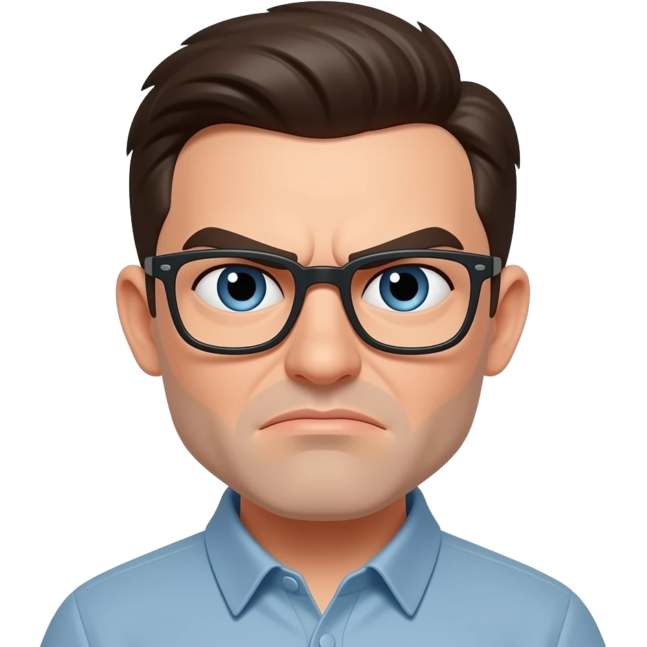 Grumpy - 3d emoji