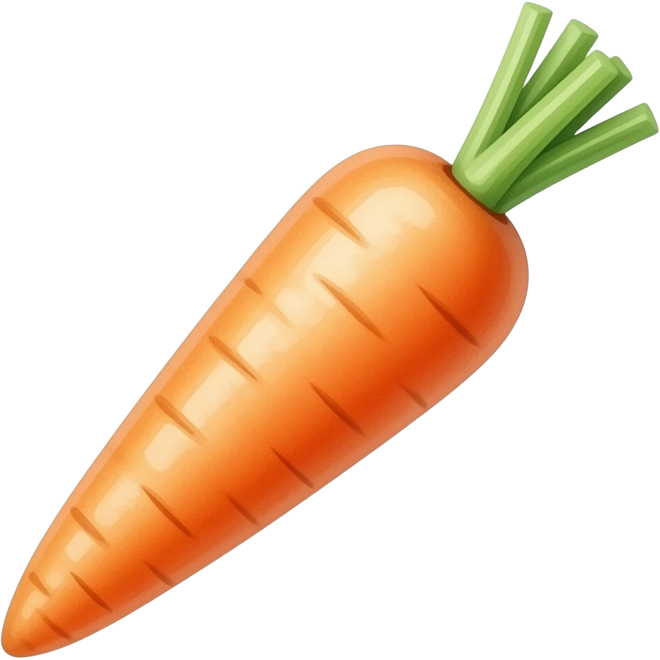морковь акварельная emoji
