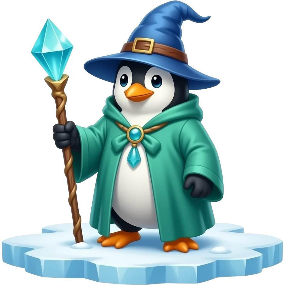 Penguin Wizard emoji