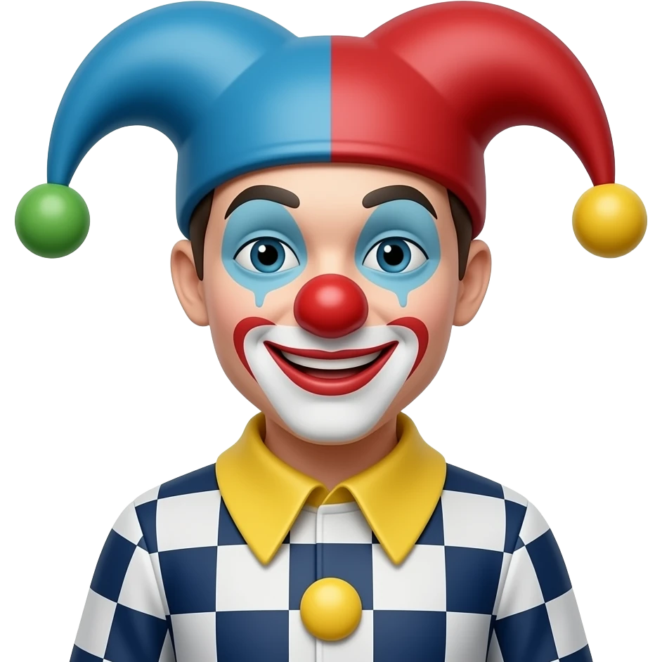 checkerboard clown emoji | AI Emoji Generator