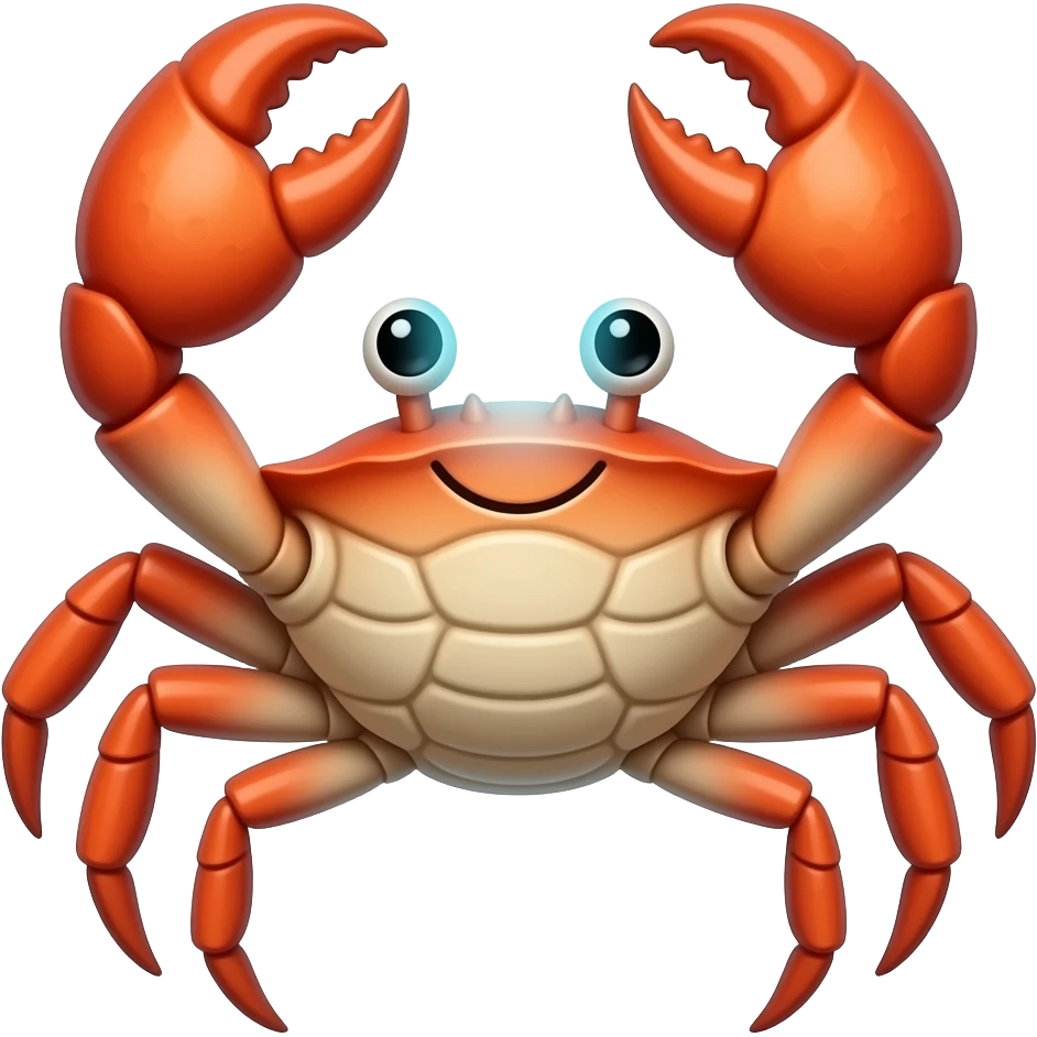 ビーム光線を出す蟹 emoji