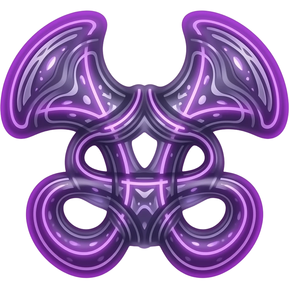 Toxic punk purple-neon-grey-gradient anomalous random hyper-realistic ...