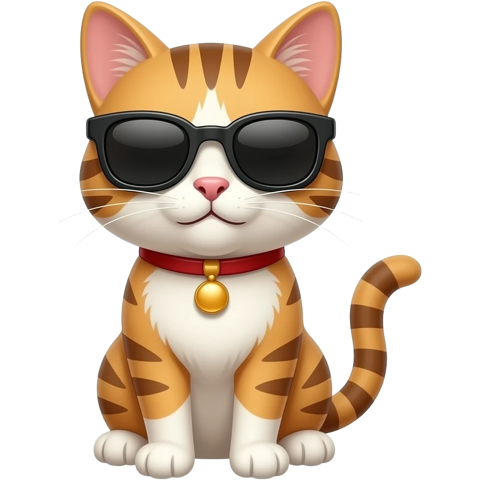 Cat wearing sunglasses emoji