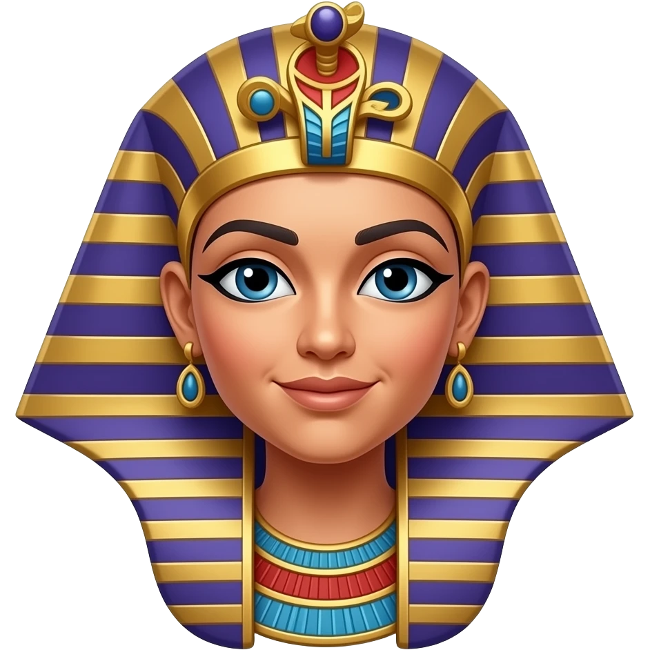 Purple Egyptian queen emoji