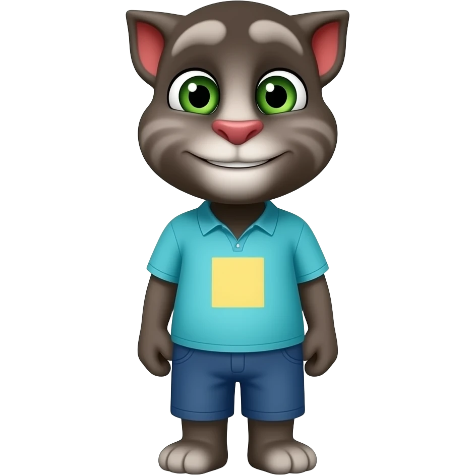 a talking tom character. emoji