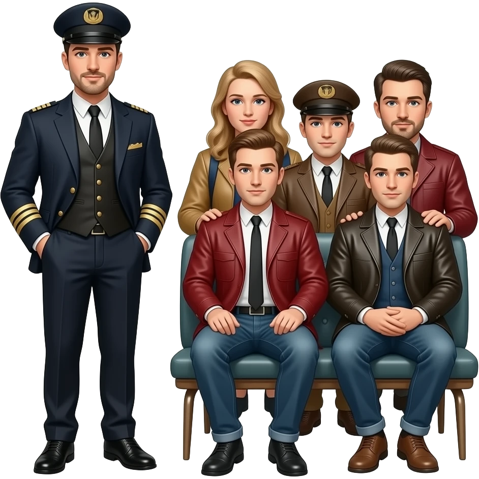 GAY Poster for SteamWorks: "The little train that couldn't, don't run out of steam at SteamWorks". Gay leatherman train conductor, gay leatherman passengers.. emoji