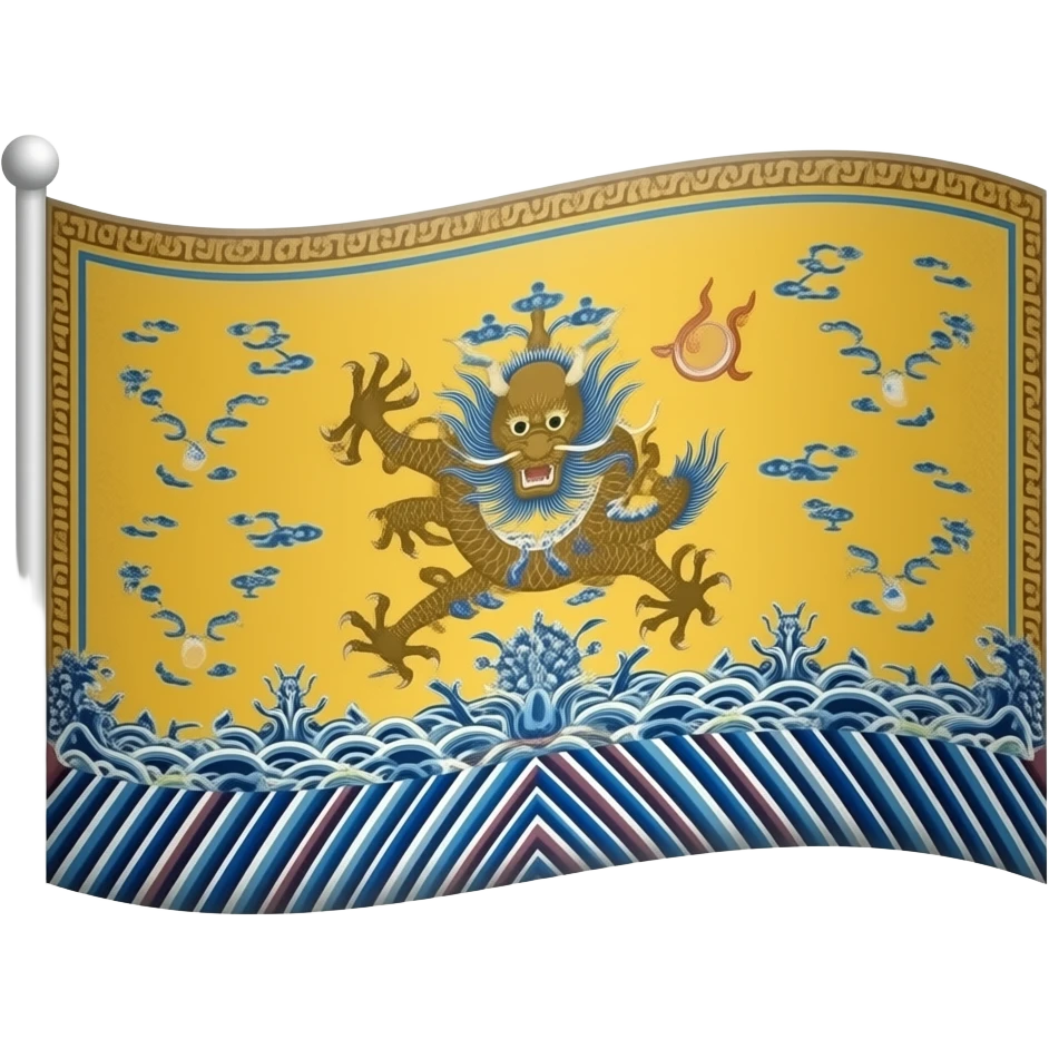 Qing dynasty Flag emoji