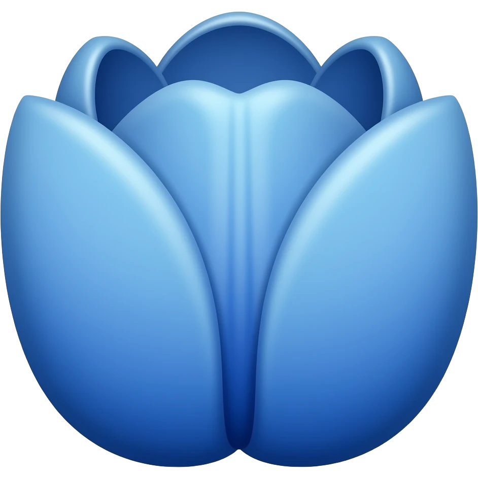 Emoji tulipán azul emoji