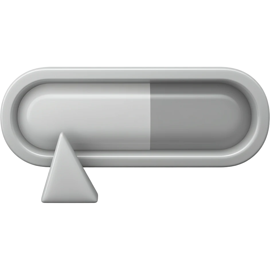 A gray progress bar 3d emoji