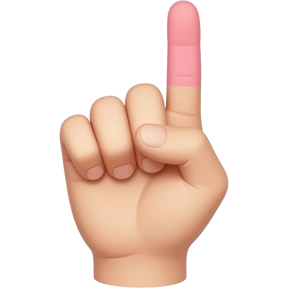 Only pinky finger up emoji