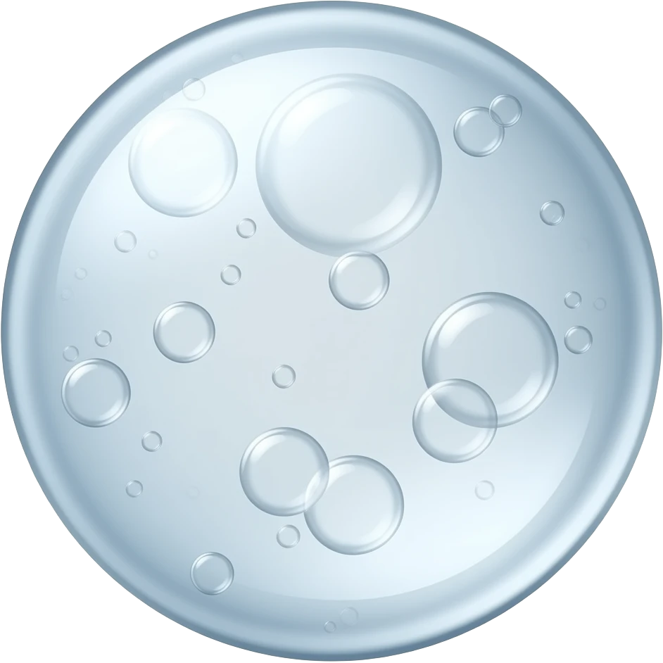 clear tiny gas bubbles in air without human and big bubble emoji