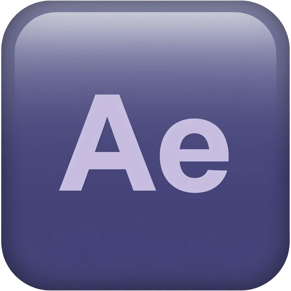 Light Purple Ae texts with dark purple blue background emoji