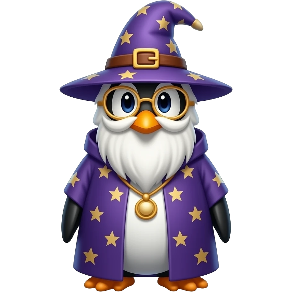 Penguin Wizard emoji
