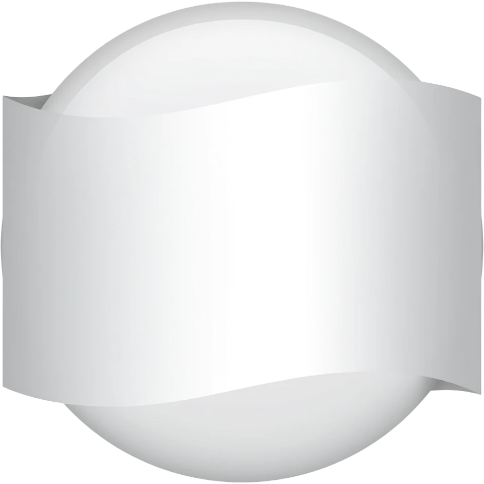 White flag with white oval emoji
