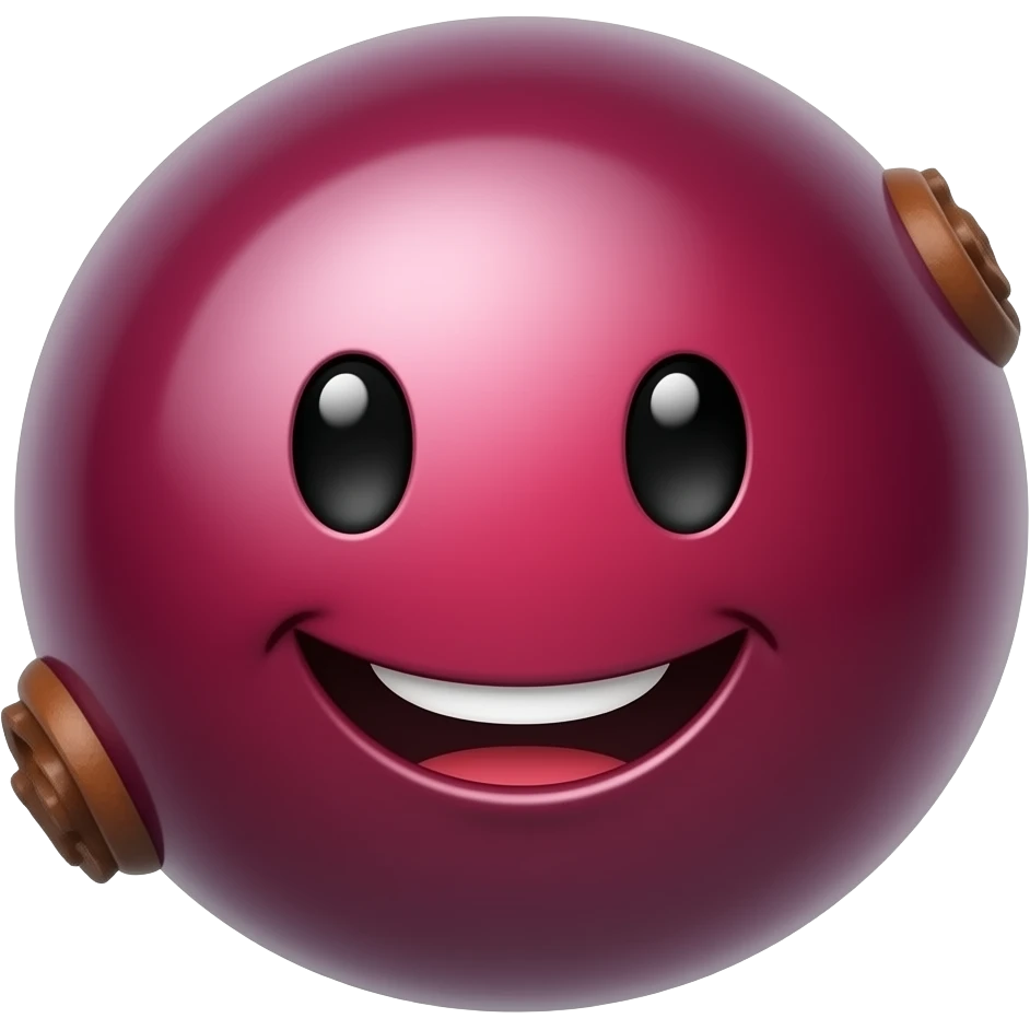 Kawaii currants con cara feliz emoji