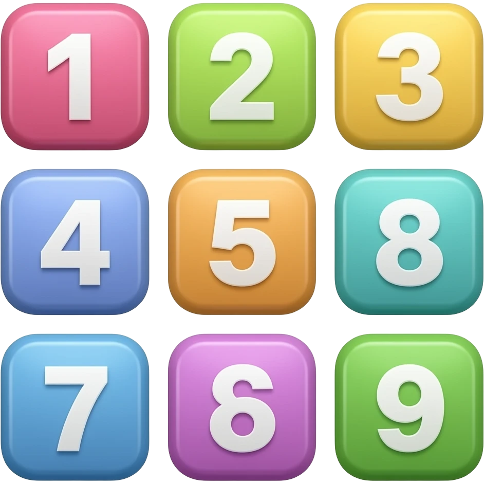 number blocs emoji